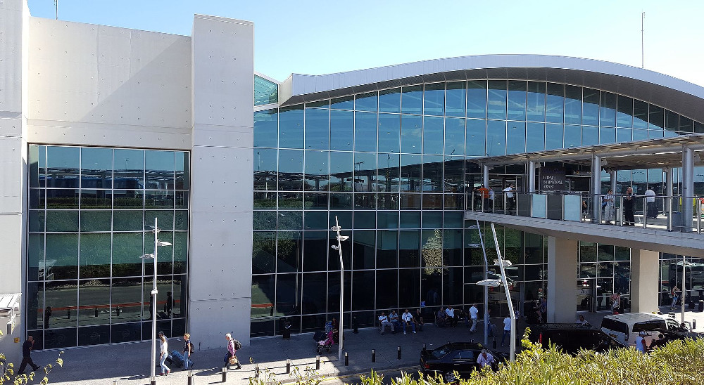 Larnaca airport in Cyprus