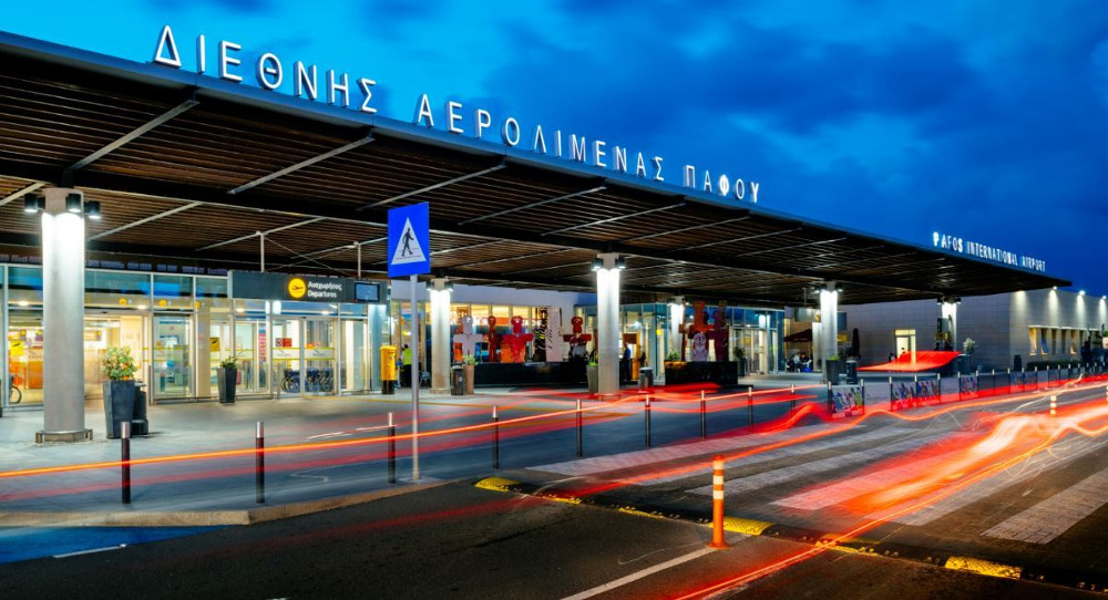 Paphos airport in Cyprus